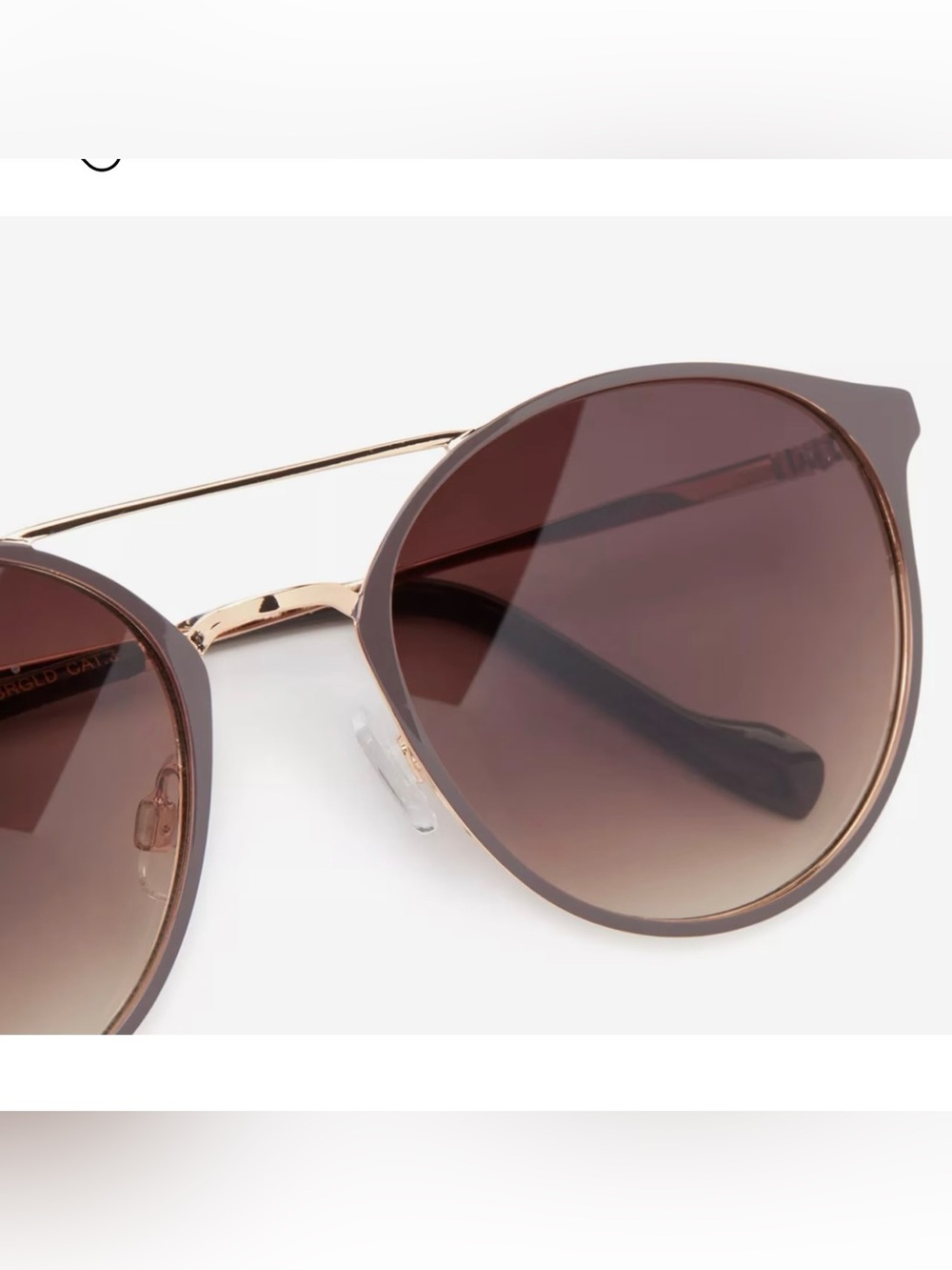 Jessica Simpson Metal Sunglasses J5564 Nude Rose Gold 100% UV protection New